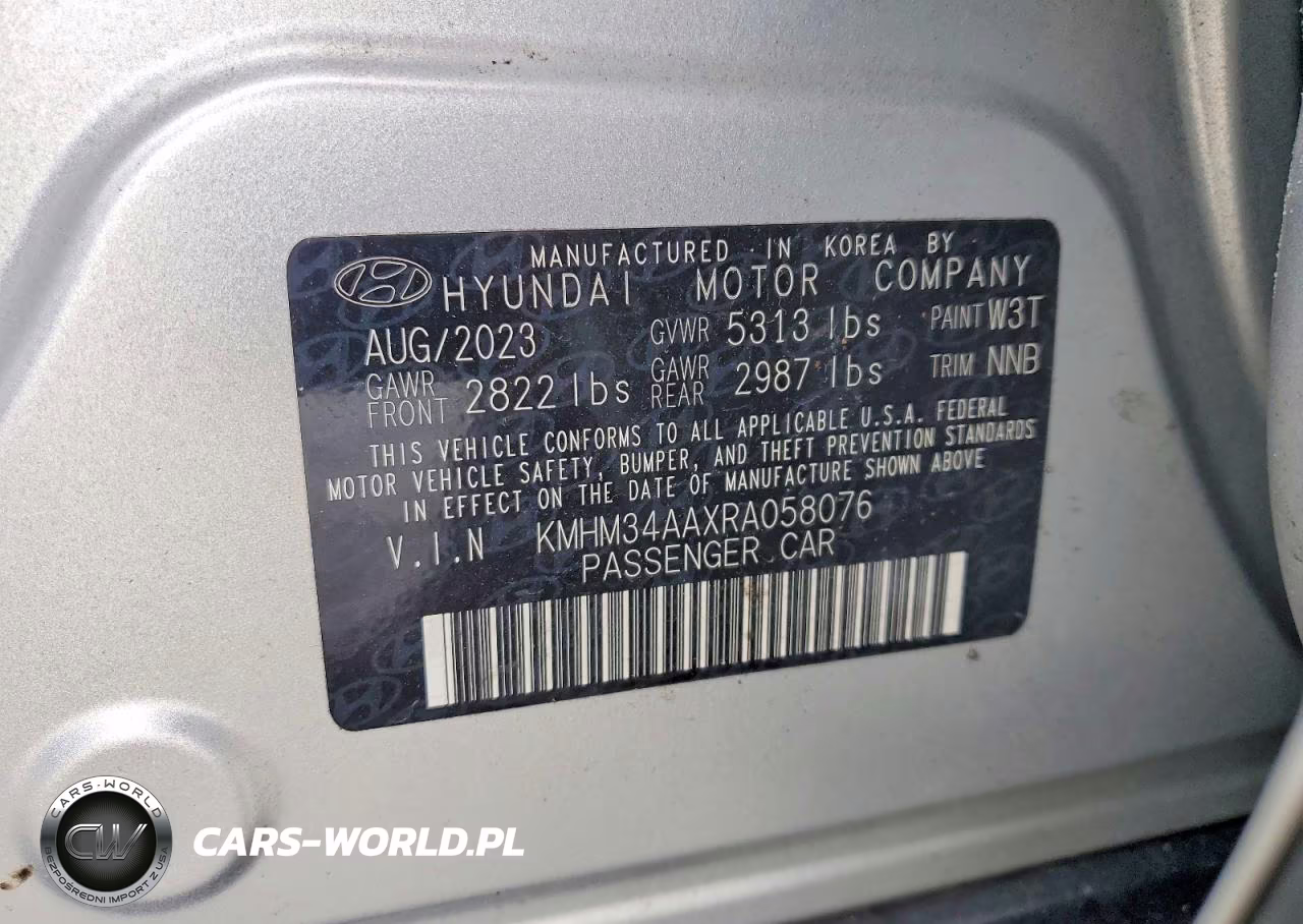 2024 Hyundai Ioniq 6 Sel VIN:KMHM34AAXRA058076 - 12