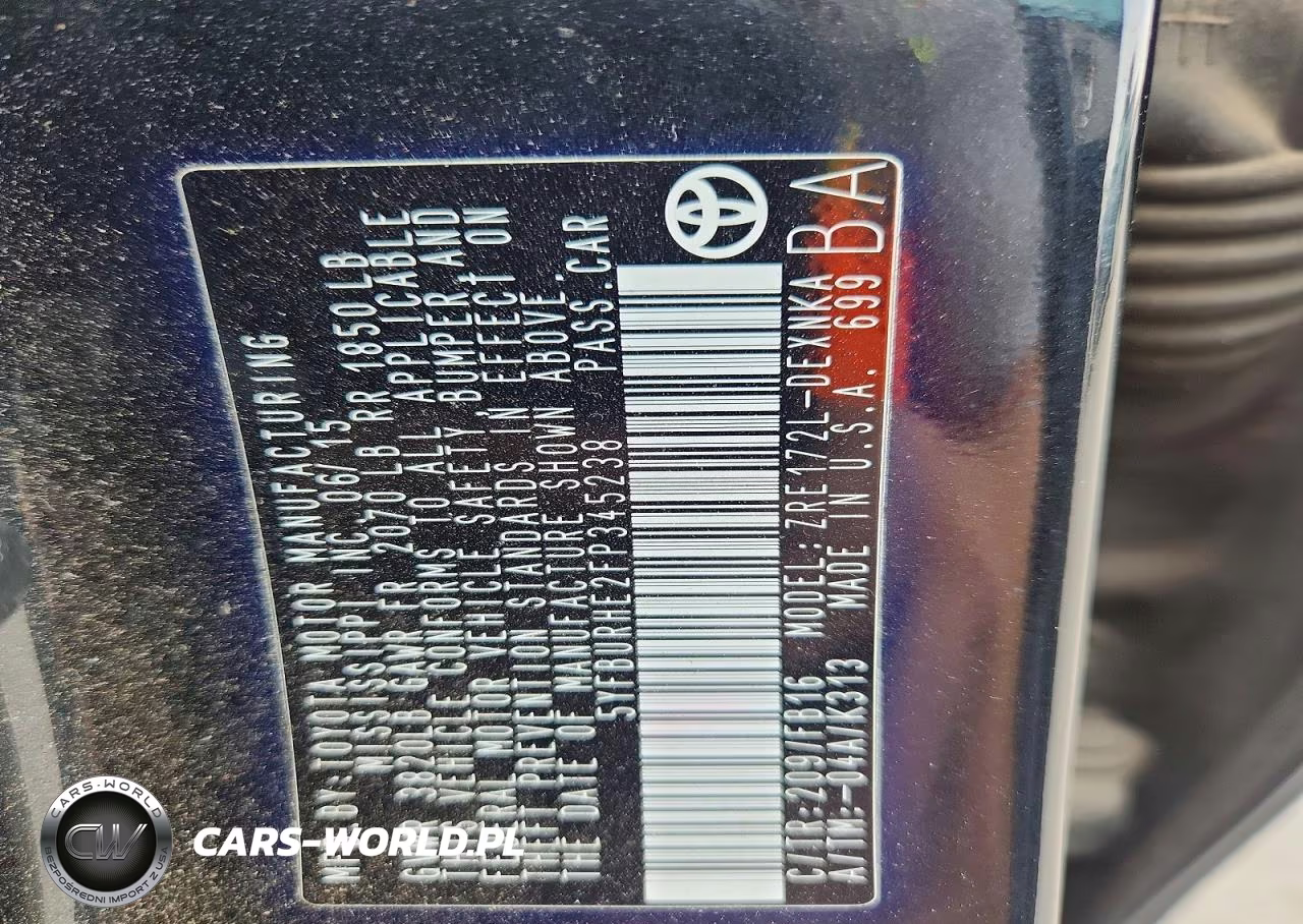 2015 Toyota Corolla Le VIN:5YFBURHE2FP345238 - 13