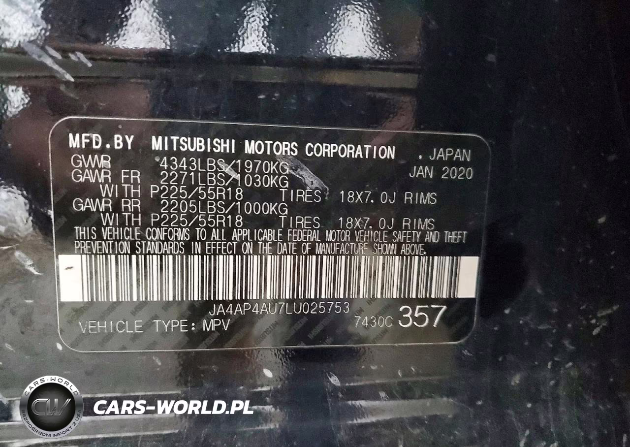 2020 Mitsubishi Outlander Sport VIN:JA4AP4AU7LU025753 - 14