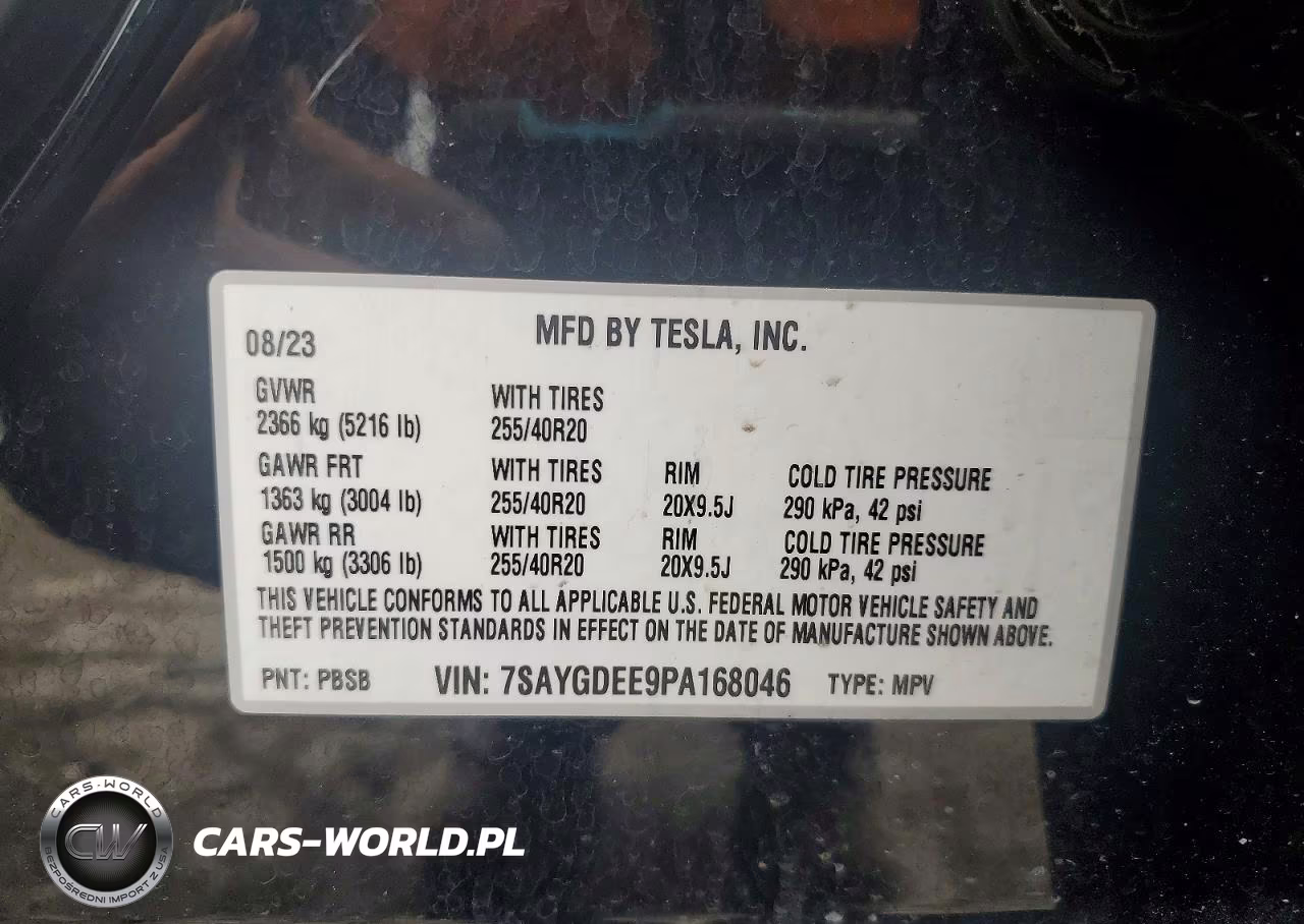 2023 Tesla Model Y VIN:7SAYGDEE9PA168046 - 13