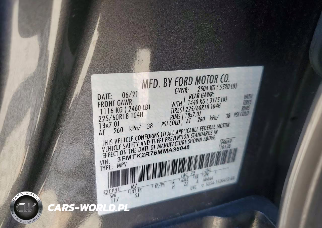 2021 Ford Mustang Mach-E California Route 1 VIN:3FMTK2R76MMA36048 - 14