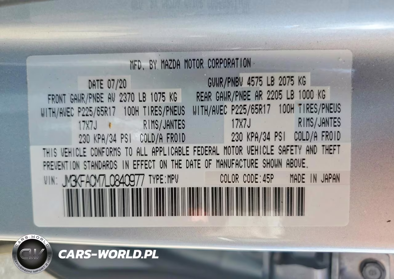 2020 Mazda Cx-5 Touring VIN:JM3KFACM7L0840977 - 12