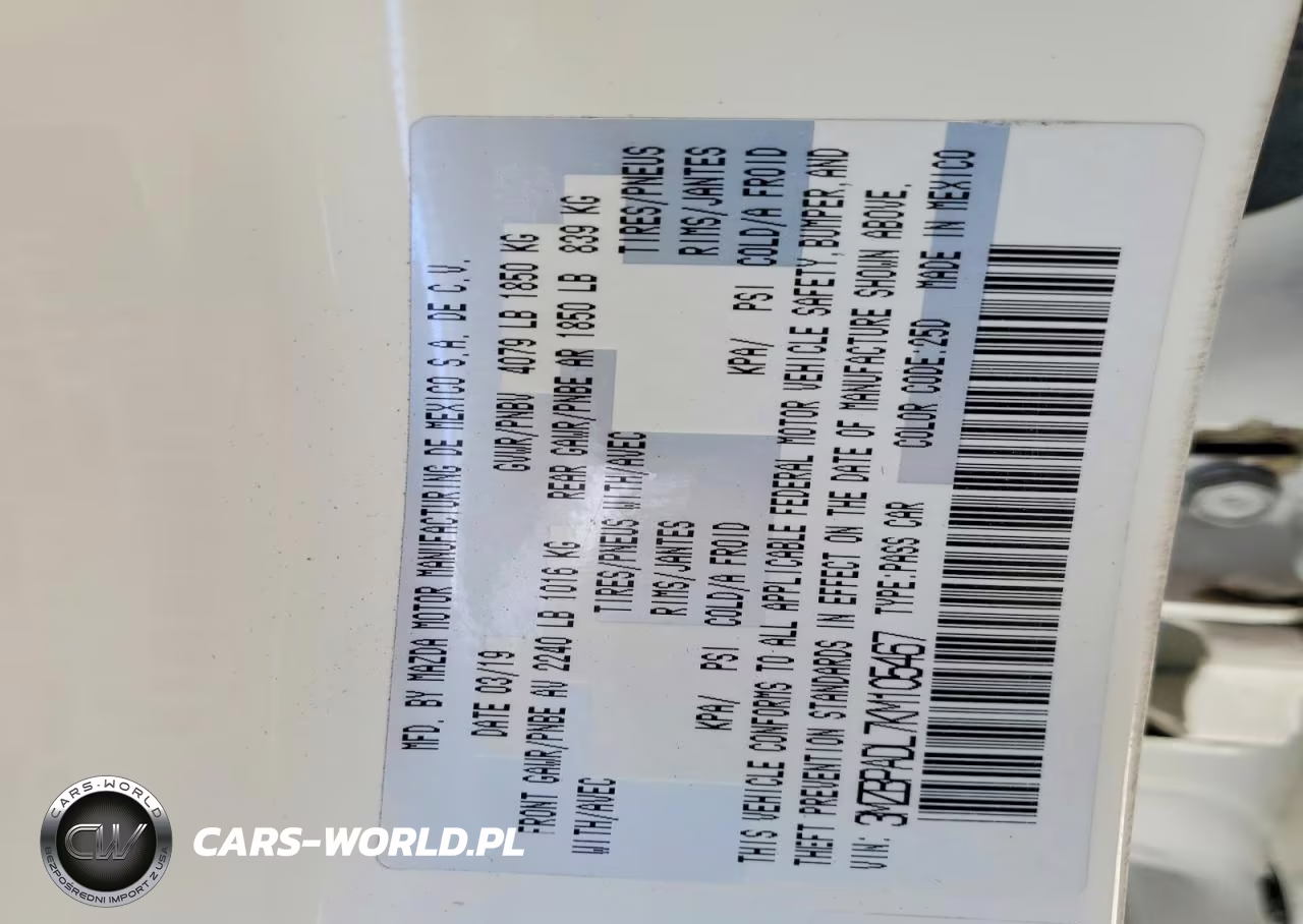 2019 Mazda 3 Preferred VIN:3MZBPADL7KM105467 - 13