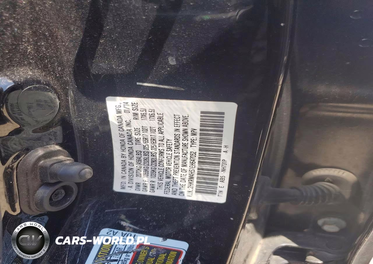 2014 Honda Cr-V Ex VIN:2HKRM4H51EH647052 - 14