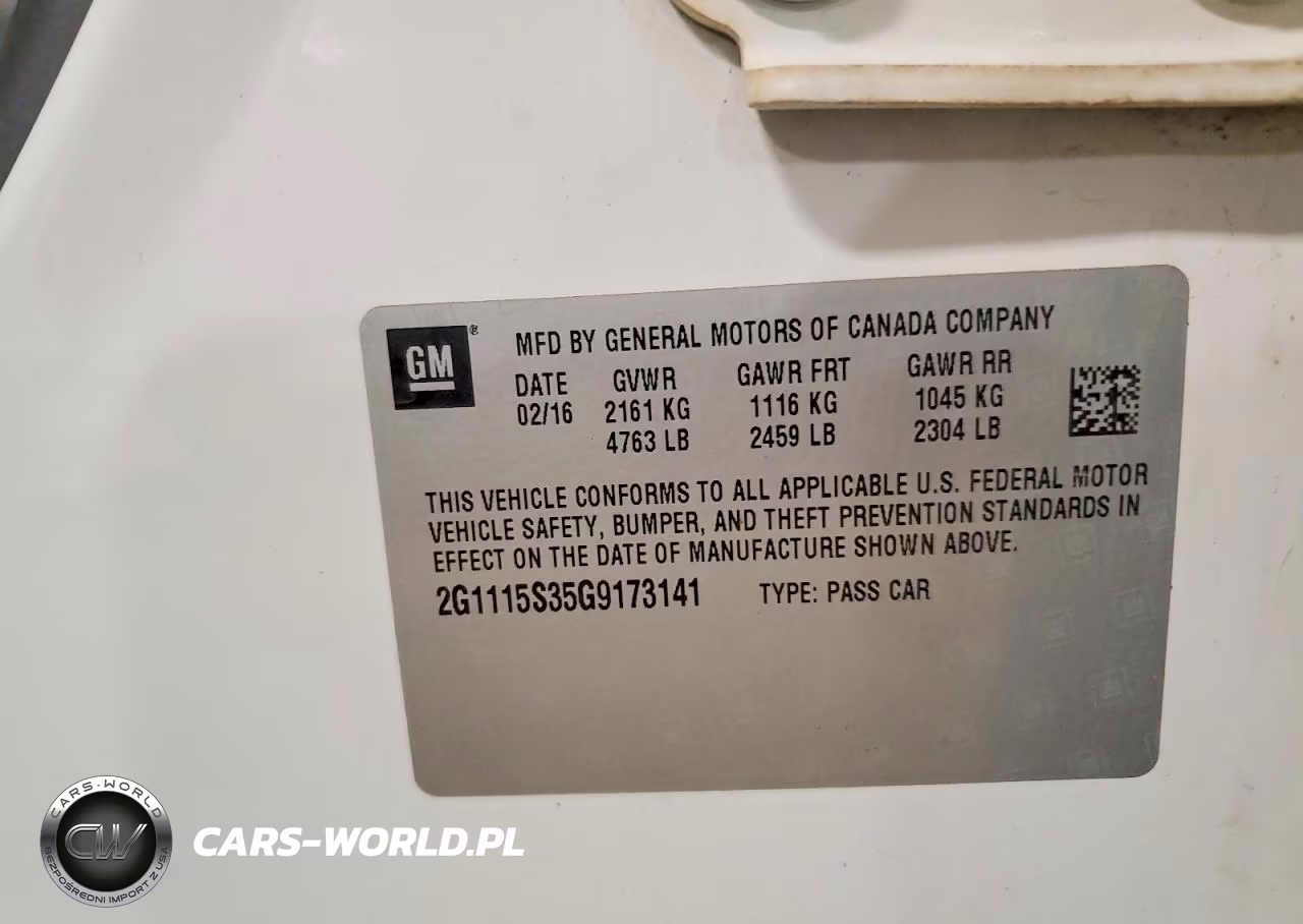 2016 Chevrolet Impala Lt VIN:2G1115S35G9173141 - 13