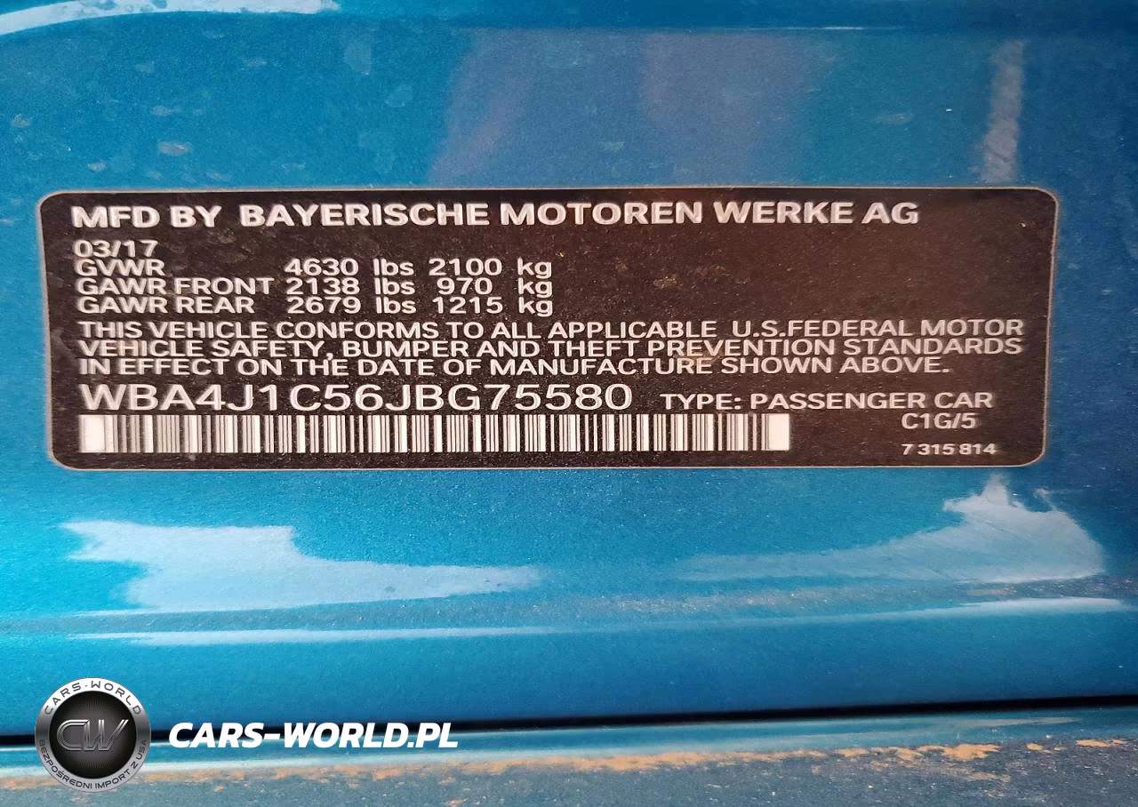 2018 BMW 430I Gran Coupe VIN:WBA4J1C56JBG75580 - 12