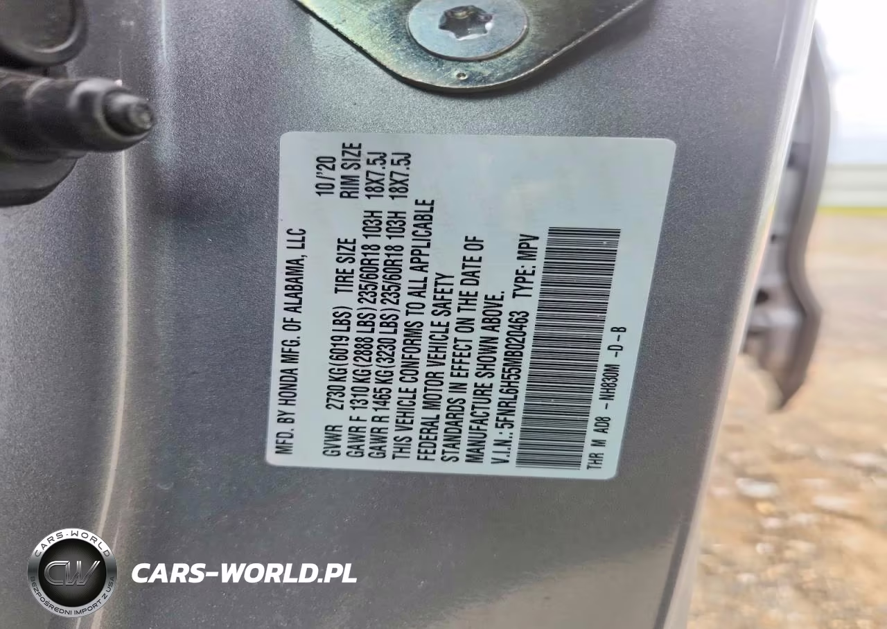2021 Honda Odyssey Ex VIN:5FNRL6H55MB020463 - 13