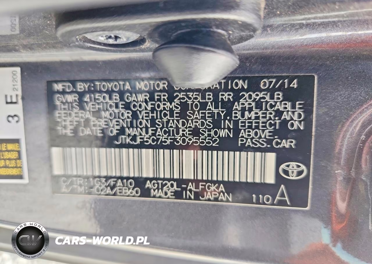 2015 Scion Tc Base VIN:JTKJF5C75F3095552 - 12