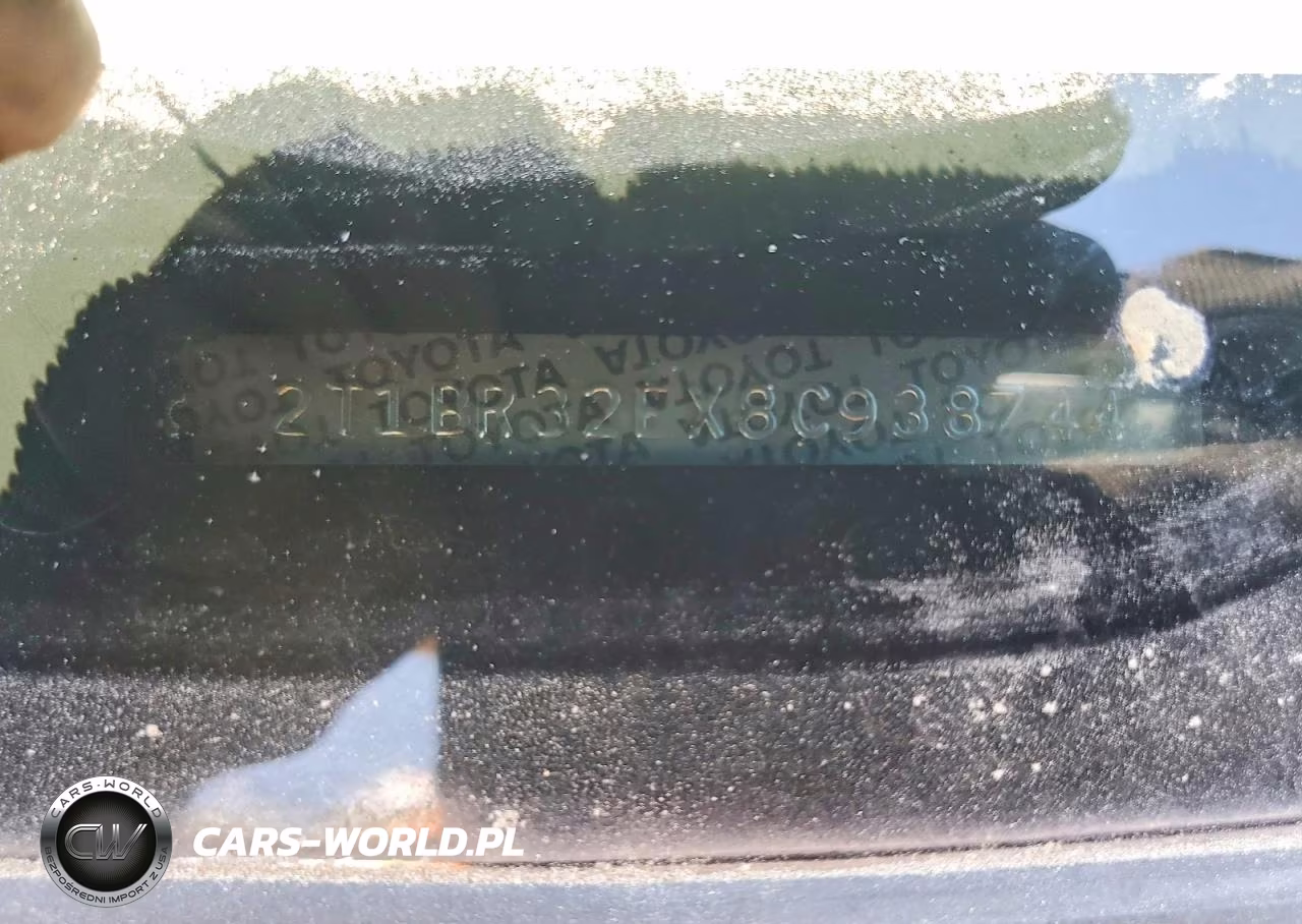 2008 Toyota Corolla S VIN:2T1BR32EX8C938744 - 12