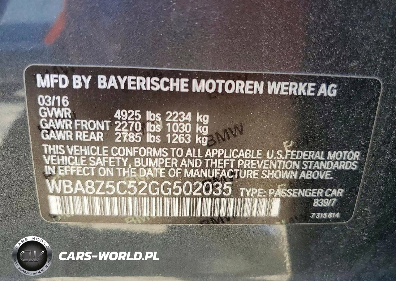 2016 BMW 328 VIN:WBA8Z5C52GG502035 - 12