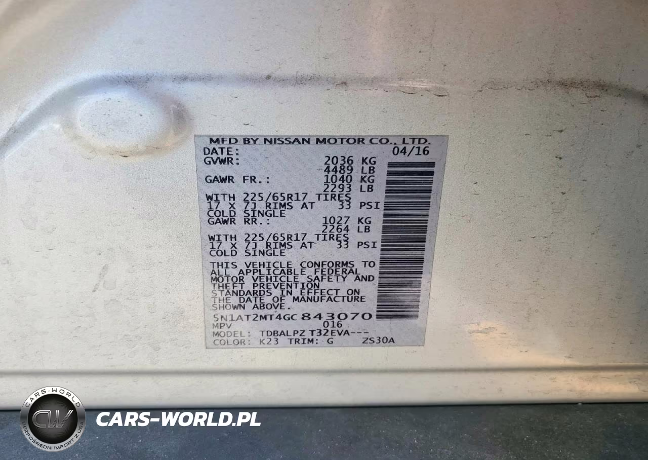 2016 Nissan Rogue S VIN:5N1AT2MT4GC843070 - 13
