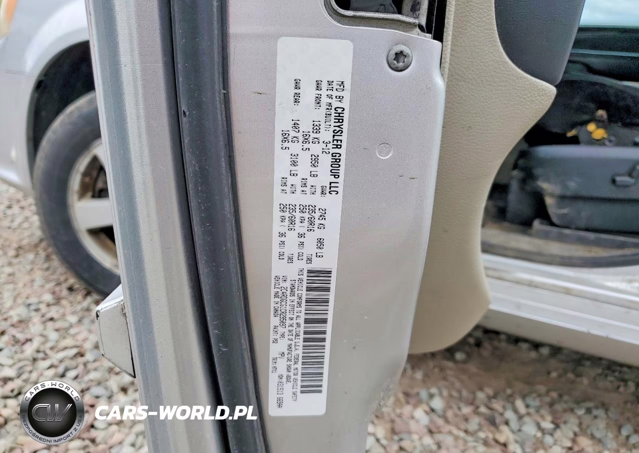 2012 Dodge Grand Caravan Sxt VIN:2C4RDGCG1CR295097 - 13