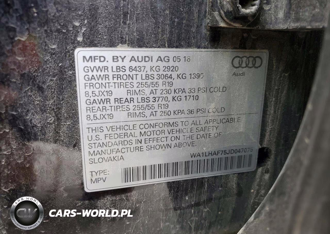 2018 Audi Q7 Premium Plus VIN:WA1LHAF75JD047075 - 13