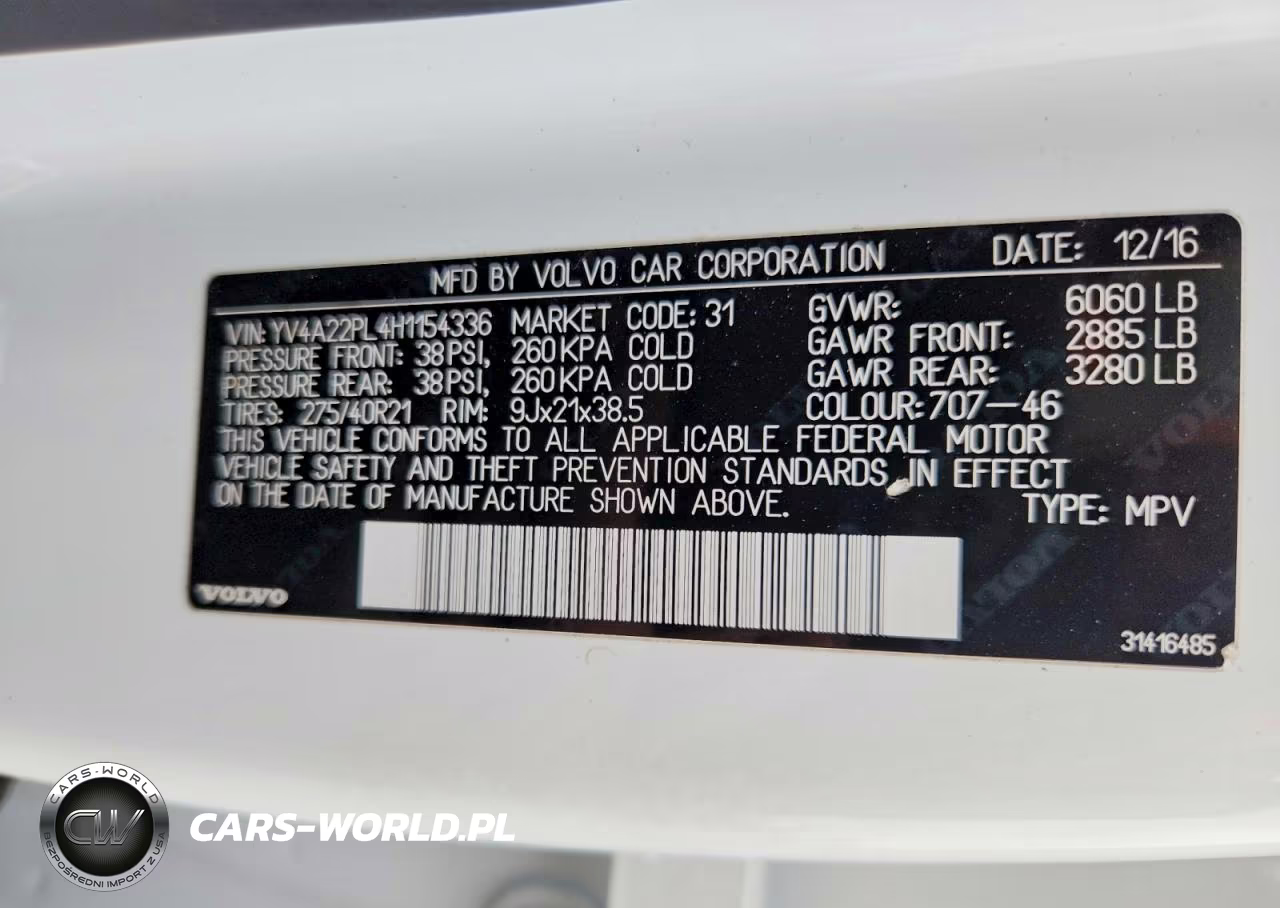 2017 Volvo Xc90 T6 VIN:YV4A22PL4H1154336 - 13