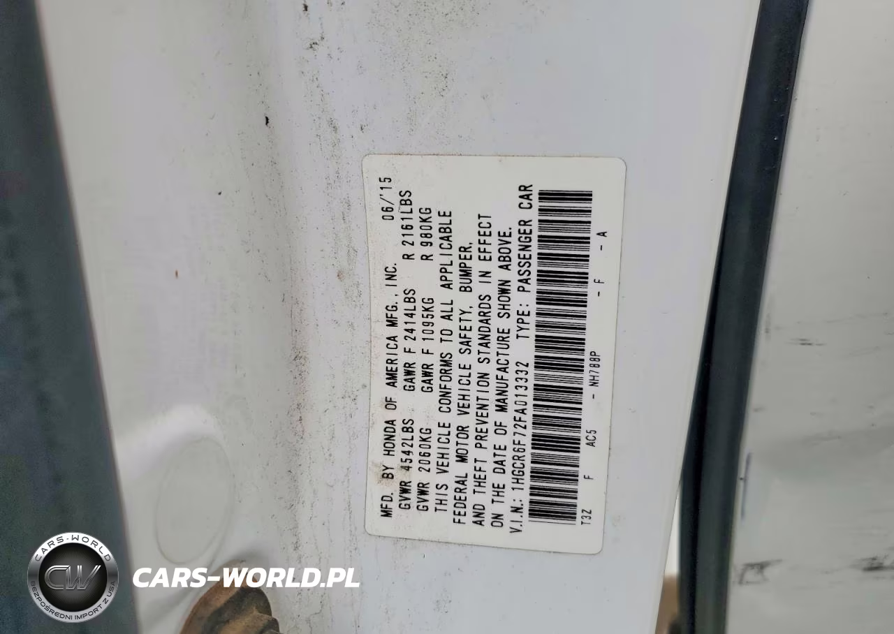 2015 Honda Accord VIN:1HGCR6F72FA013332 - 12