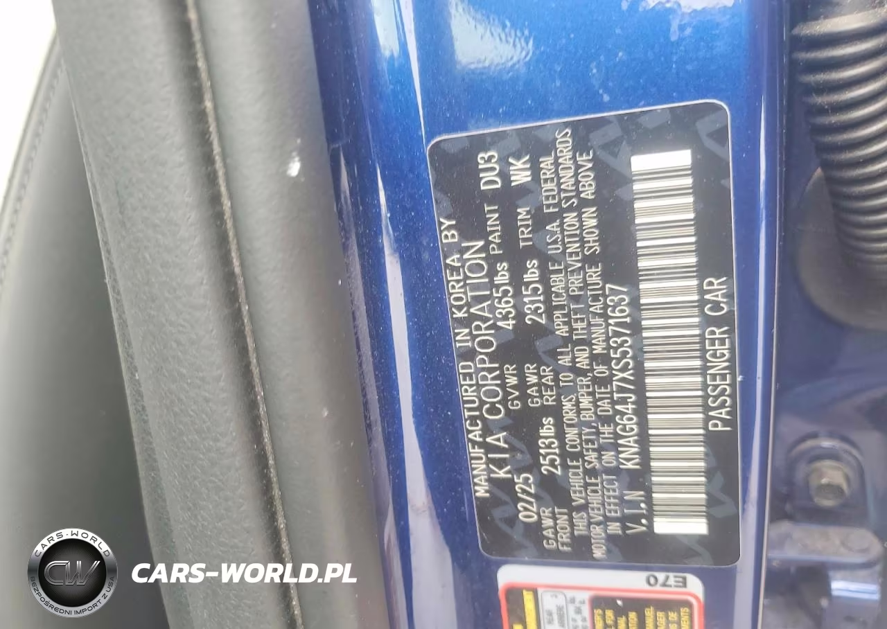 2025 Kia K5 Gt Line VIN:KNAG64J7XS5371637 - 12