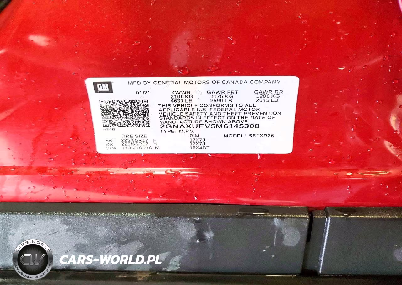 2021 Chevrolet Equinox Lt VIN:2GNAXUEV5M6145308 - 14