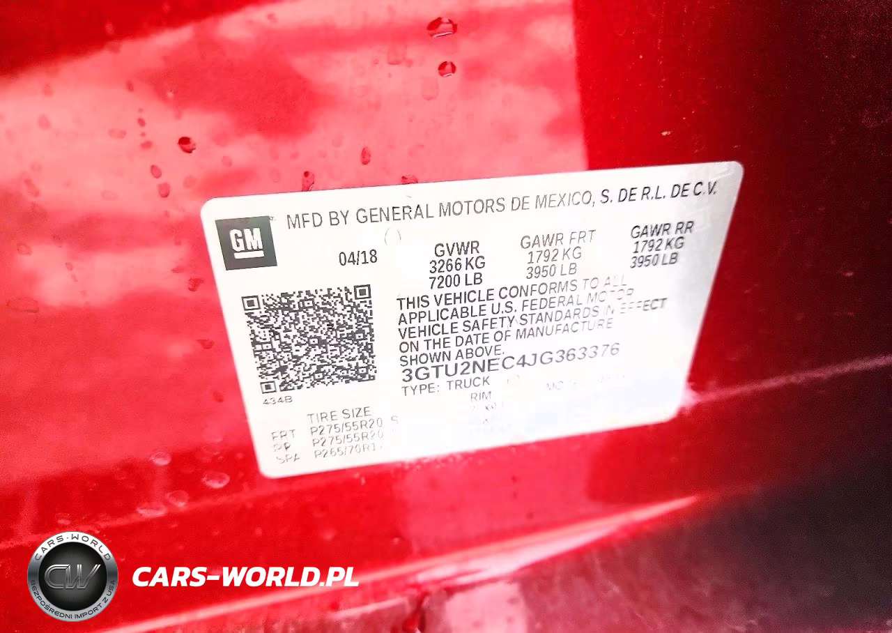 2018 GMC Sierra K1500 Slt VIN:3GTU2NEC4JG363376 - 12