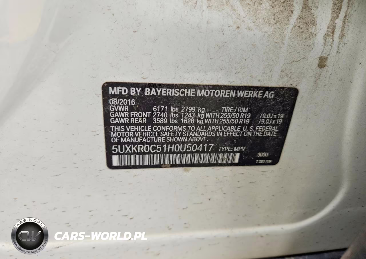 2017 BMW X5 xDrive35I VIN:5UXKR0C51H0U50417 - 13