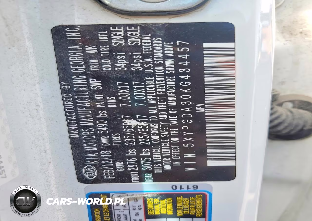2019 Kia Sorento Lx VIN:5XYPGDA30KG434457 - 12