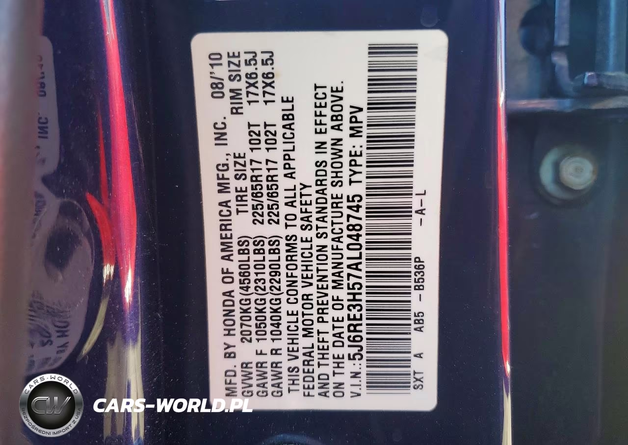 2010 Honda Cr-V Ex VIN:5J6RE3H57AL048745 - 13