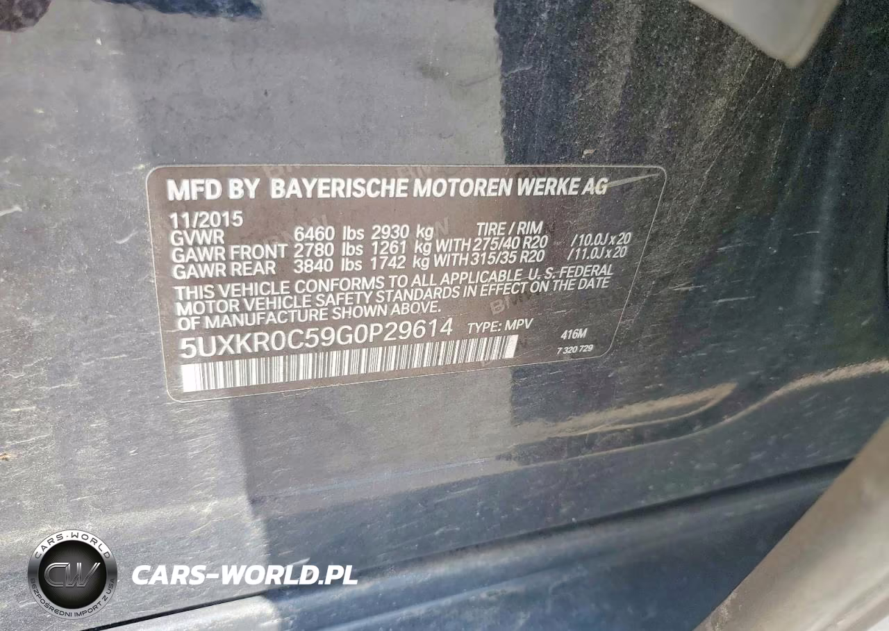 2016 BMW X5 xDrive35I VIN:5UXKR0C59G0P29614 - 12