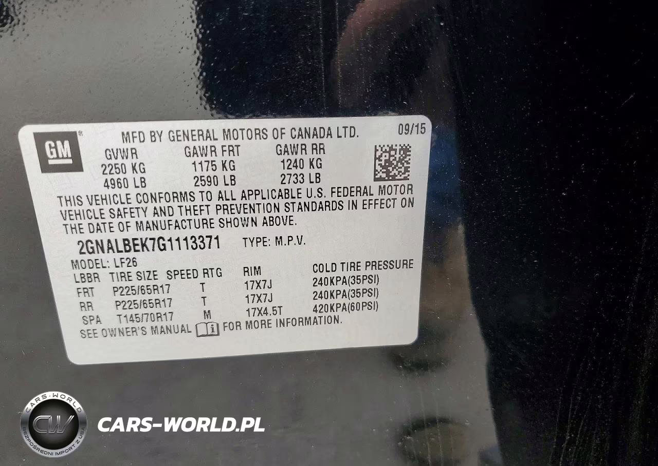 2016 Chevrolet Equinox Ls VIN:2GNALBEK7G1113371 - 13