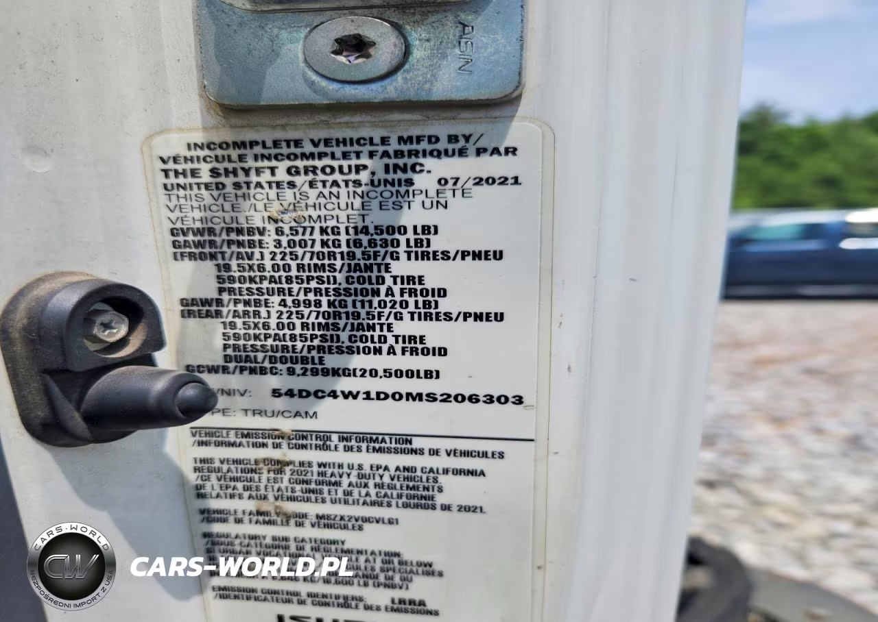 2021 Isuzu Npr Hd Refuse Truck VIN:54DC4W1D0MS206303 - 12