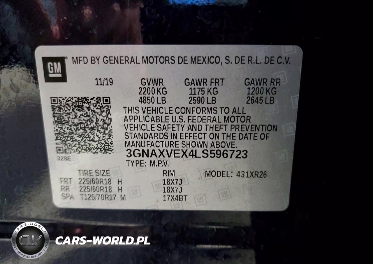 2020 Chevrolet Equinox Lt VIN:3GNAXVEX4LS596723 - 14