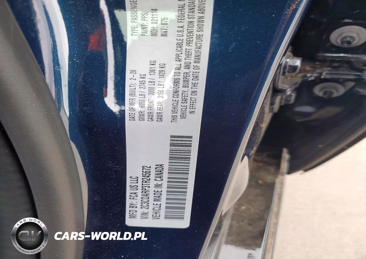 2026 Dodge Charger Scat Pack VIN:2C3CDARP3TR245672 - 12