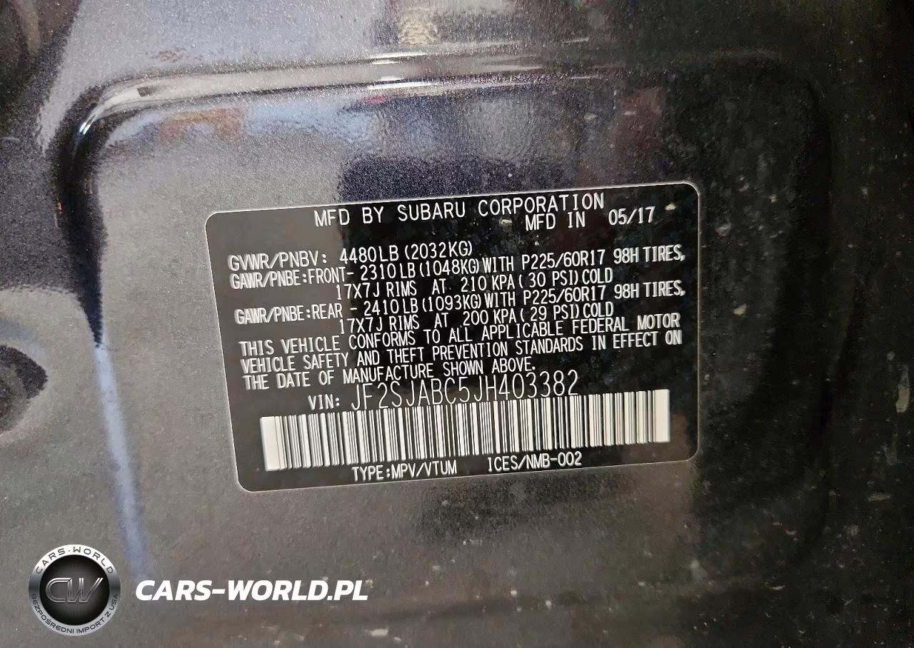 2018 Subaru Forester 2.5I VIN:JF2SJABC5JH403382 - 13