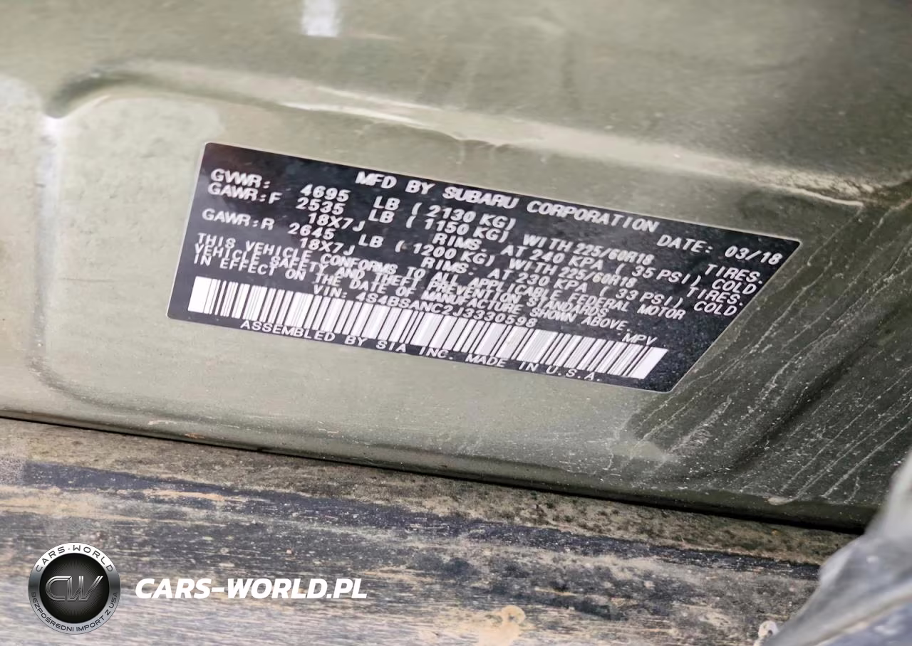 2018 Subaru Outback 2.5I Limited VIN:4S4BSANC2J3330598 - 14