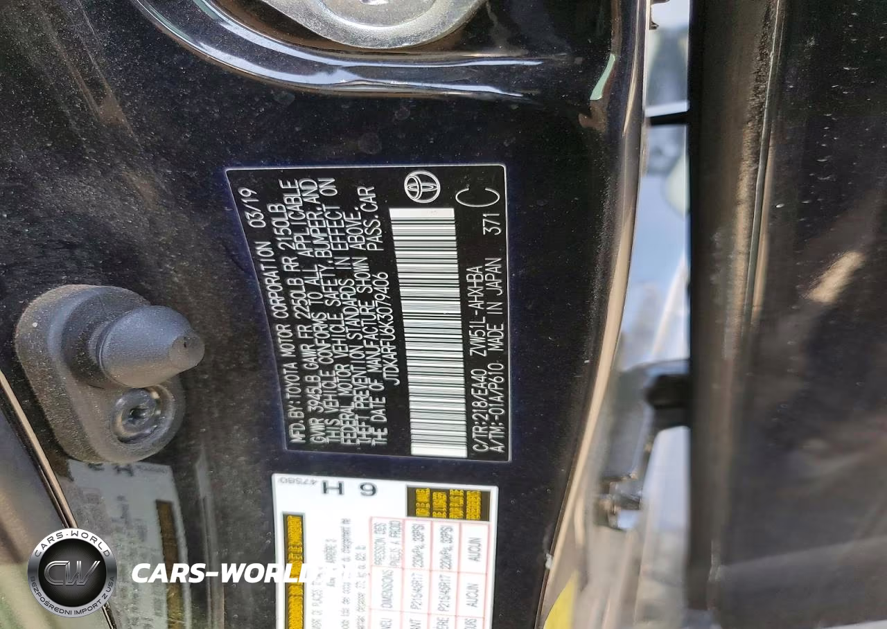 2019 Toyota Prius Xle VIN:JTDKARFU6K3079406 - 13