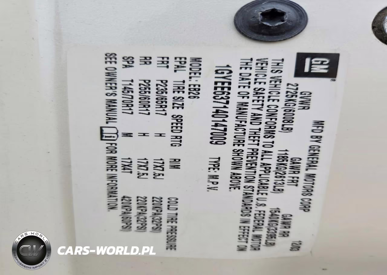 2004 Cadillac Srx VIN:1GYEE637140147009 - 12