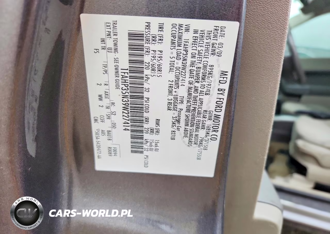 2009 Ford Focus Se VIN:1FAHP35N39W227414 - 12
