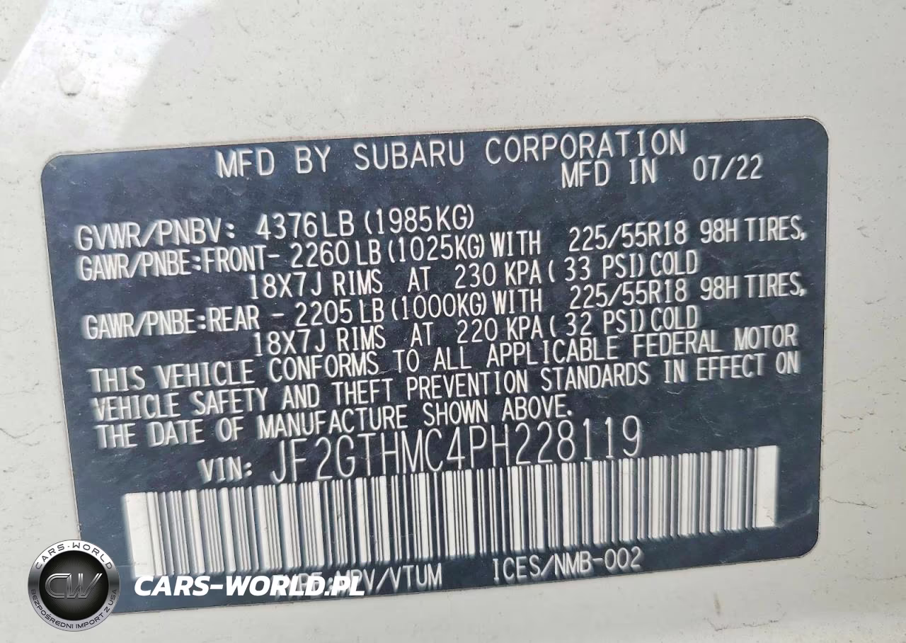 2023 Subaru Crosstrek Limited VIN:JF2GTHMC4PH228119 - 12
