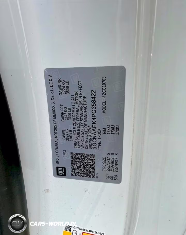 2023 Chevrolet Silverado C1500 VIN:3GCNAAEK4PG358422 - 10
