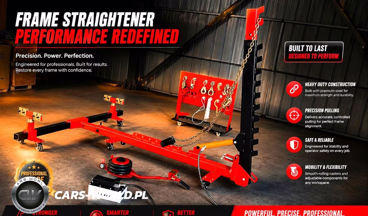 2026 Portable 2 Clamp Frame Puller Frame Straightener + Air Jack + Pull Back Hydraulic Ram VIN:38912888 - 7