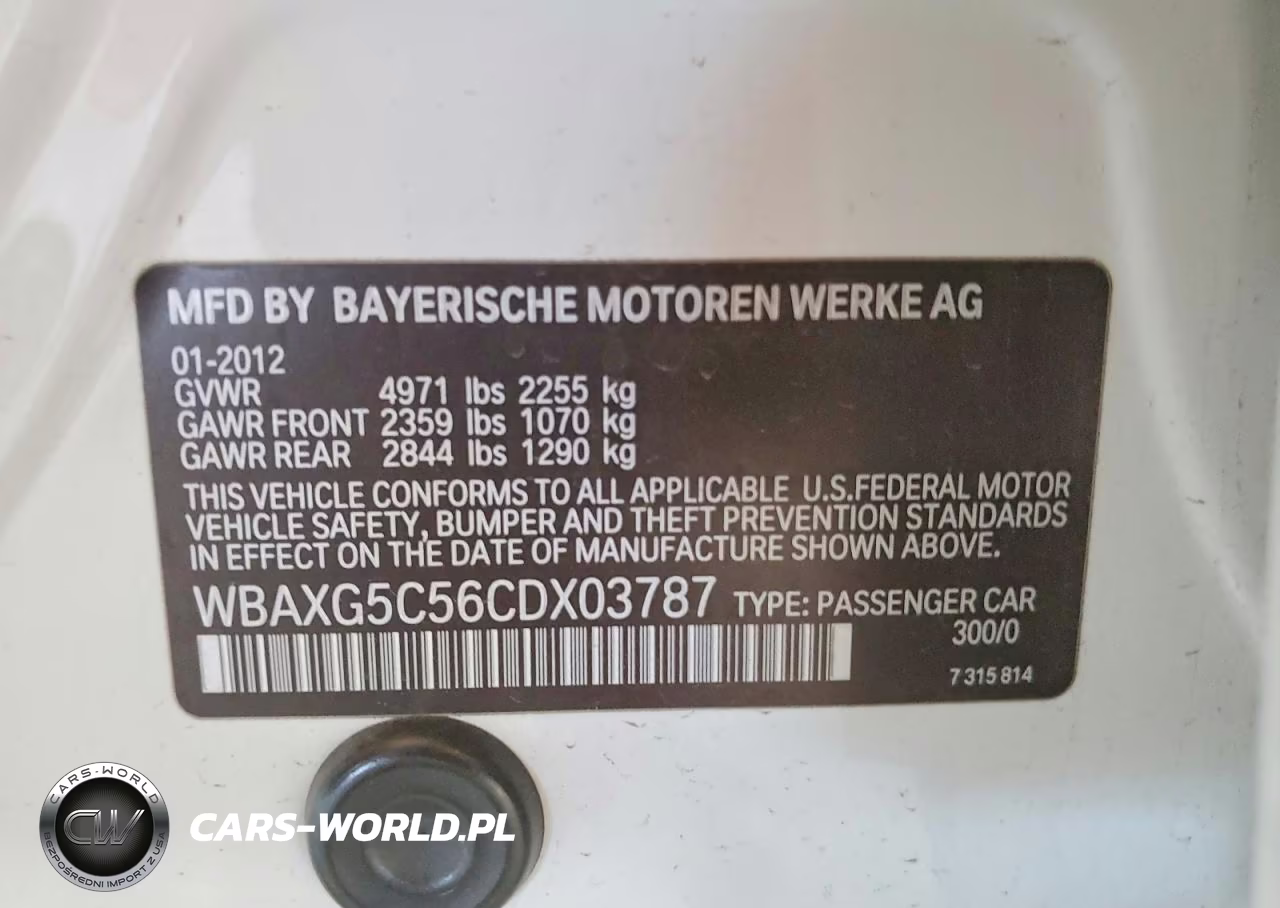 2012 BMW 528 I VIN:WBAXG5C56CDX03787 - 12