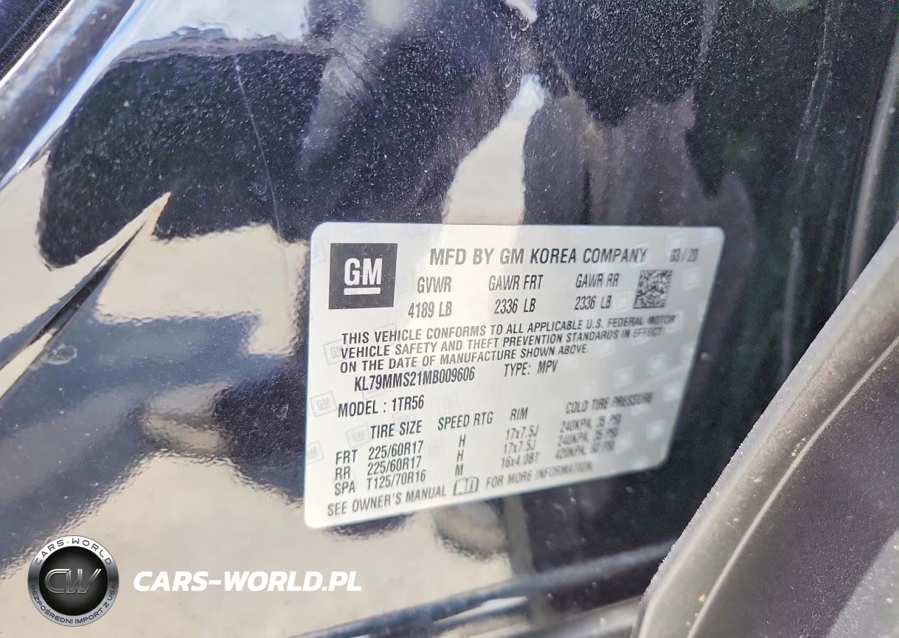2021 Chevrolet Trailblazer Ls VIN:KL79MMS21MB009606 - 13