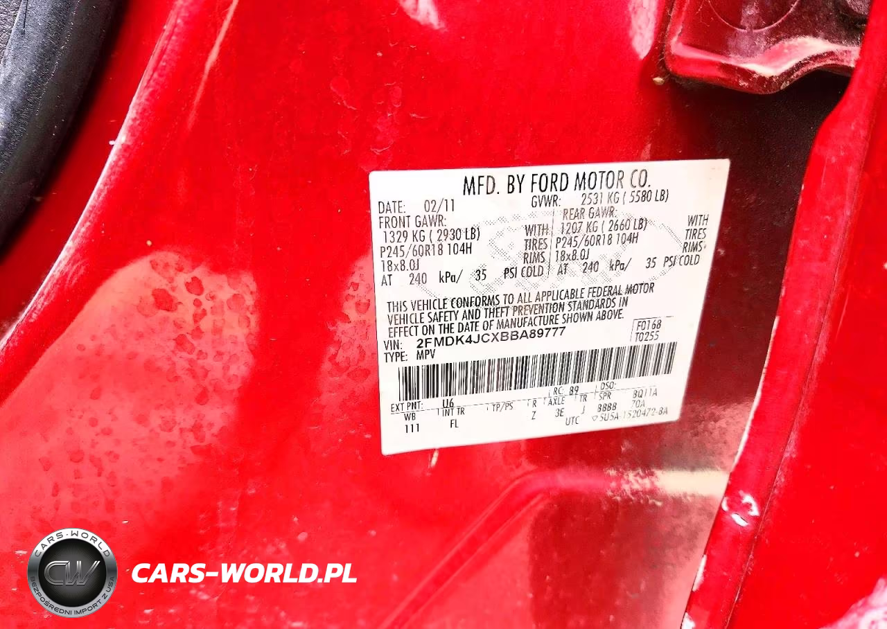 2011 Ford Edge Sel VIN:2FMDK4JCXBBA89777 - 12