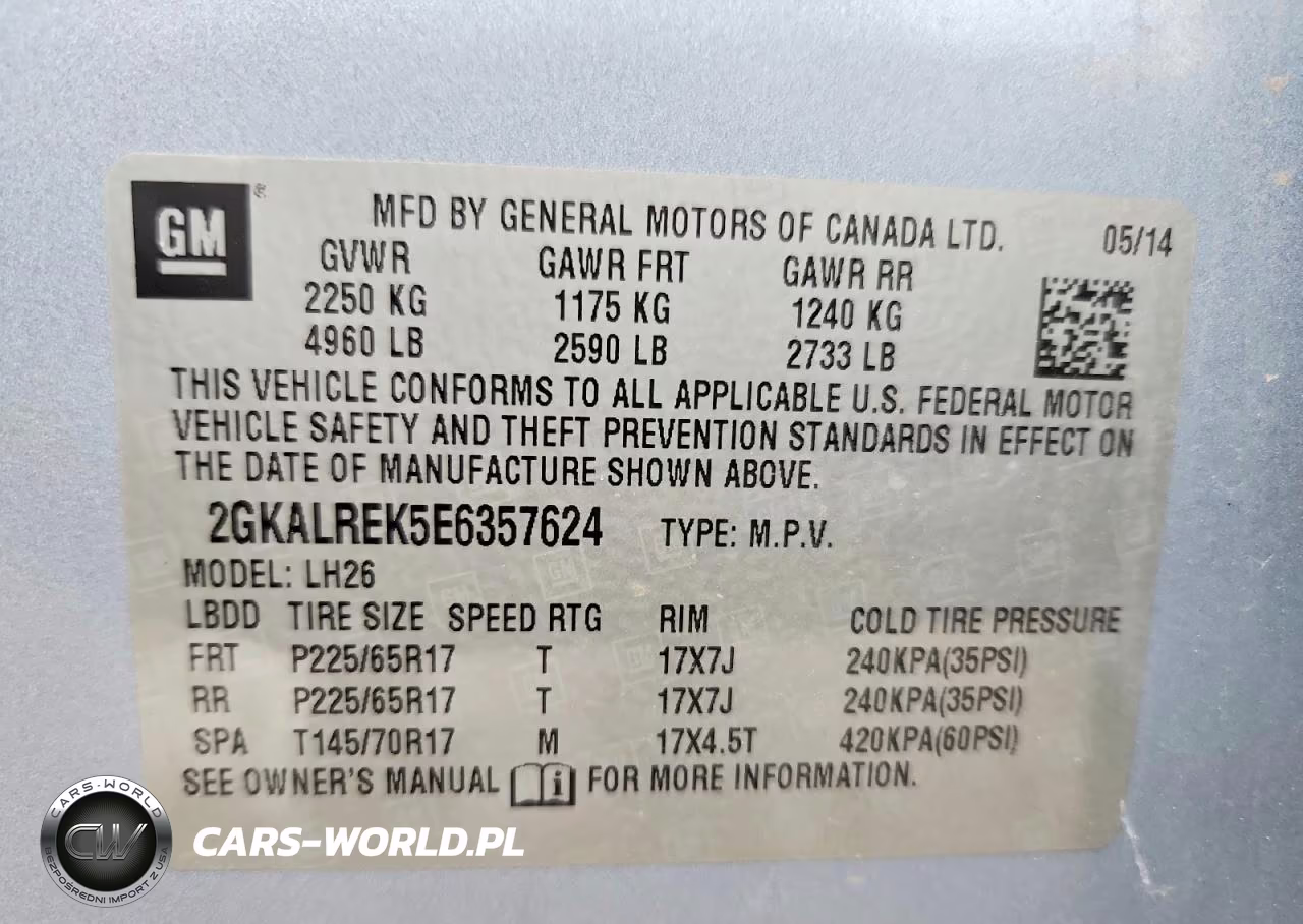 2014 GMC Terrain Sle VIN:2GKALREK5E6357624 - 13