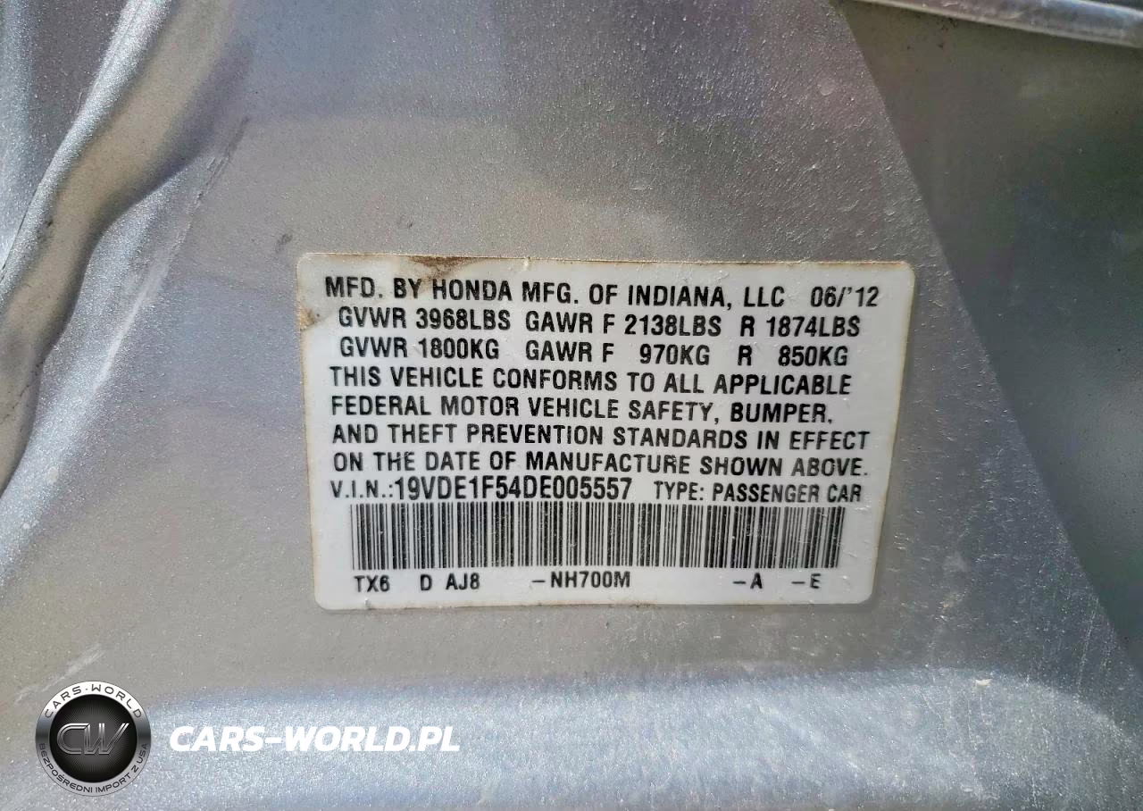 2013 Acura Ilx 20 Premium VIN:19VDE1F54DE005557 - 12