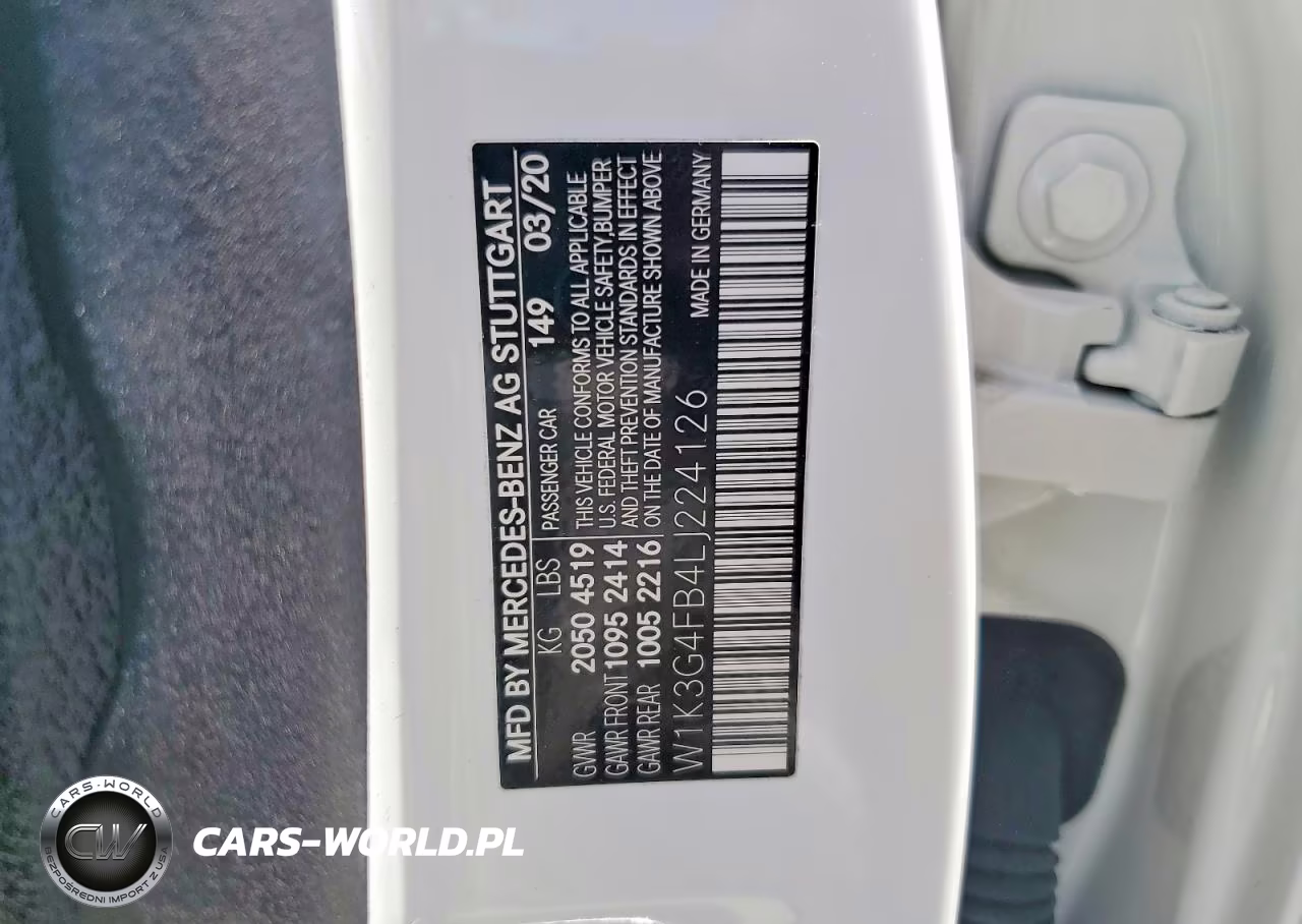 2020 Mercedes-Benz A 220 4Matic VIN:W1K3G4FB4LJ224126 - 12