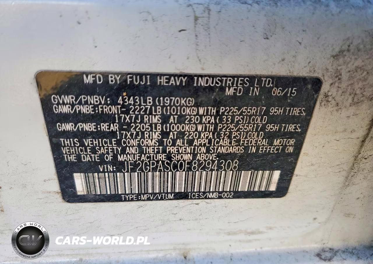 2015 Subaru Xv Crosstrek Sport Limited VIN:JF2GPASC0F8294308 - 13