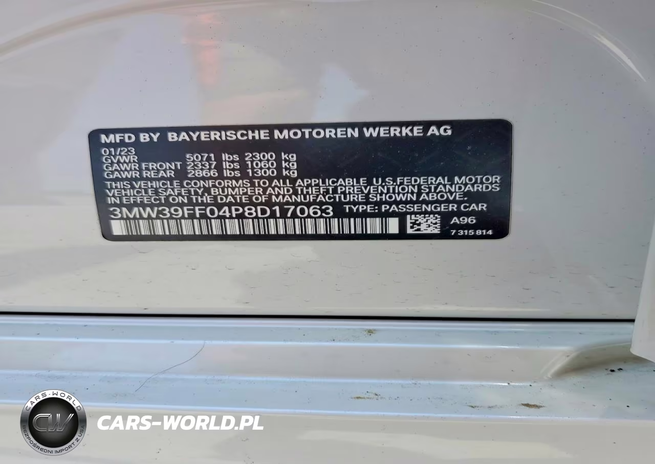2023 BMW 330E VIN:3MW39FF04P8D17063 - 12