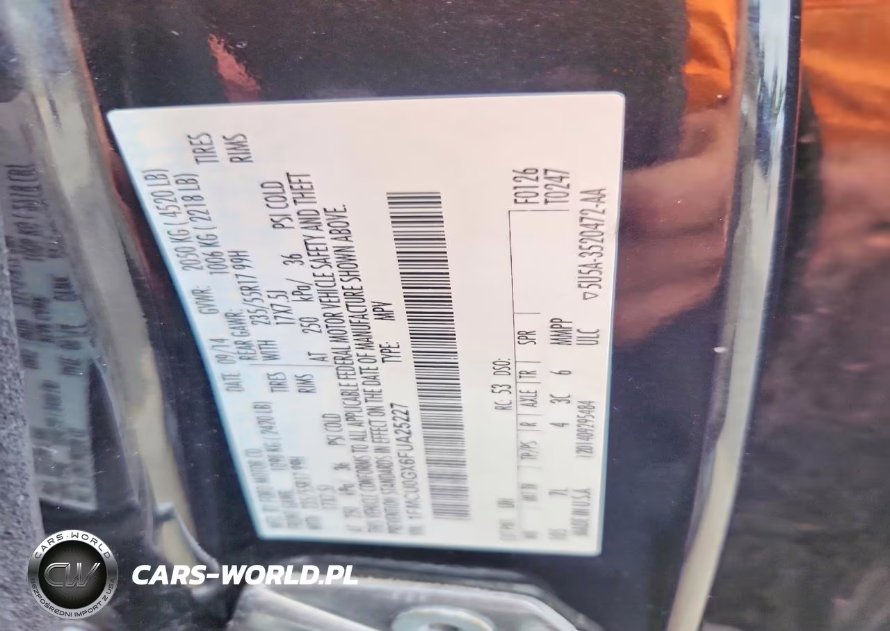 2015 Ford Escape Se VIN:1FMCU0GX6FUA25227 - 13