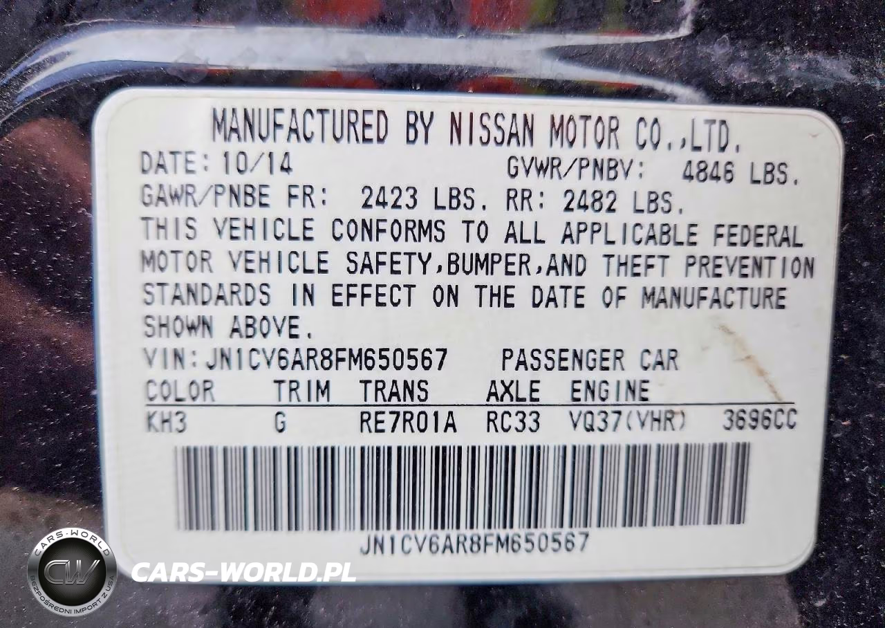 2015 Infiniti Q40 Base VIN:JN1CV6AR8FM650567 - 12