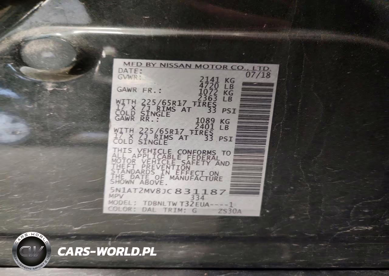 2018 Nissan Rogue Sv VIN:5N1AT2MV8JC831187 - 14
