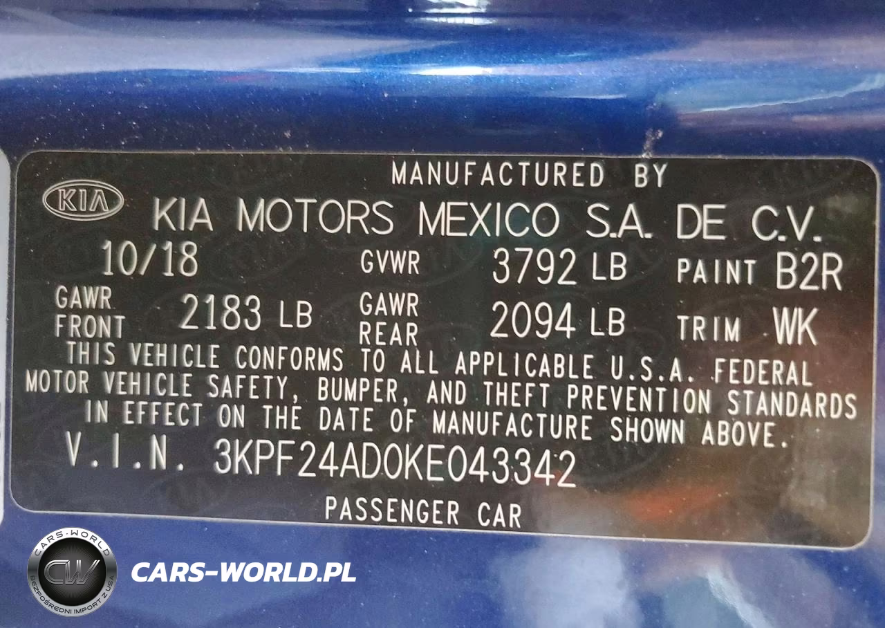 2019 Kia Forte Lxs VIN:3KPF24AD0KE043342 - 12
